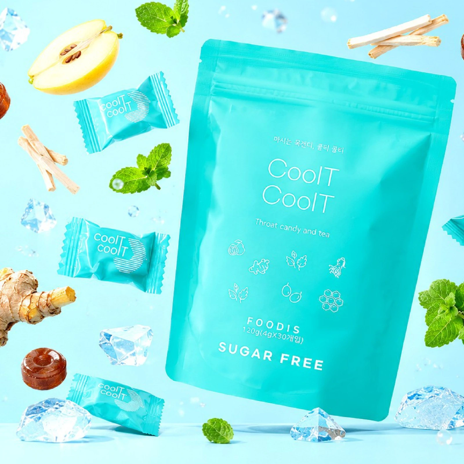 CoolT Sugar-Free Throat Candy