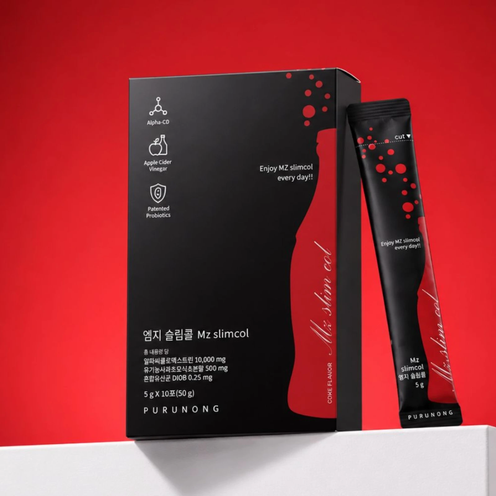 MZ Slim Call Alpha CD Probiotics Fat Absorption Cola Flavor Powder Stick