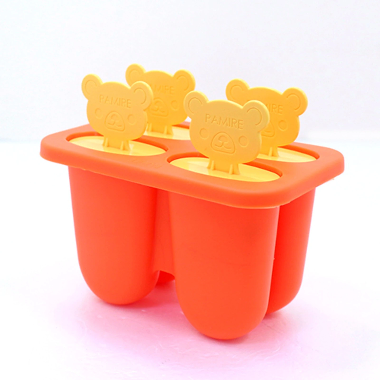 Silicone Bear Ice Pop Mold (4-Cavity)
