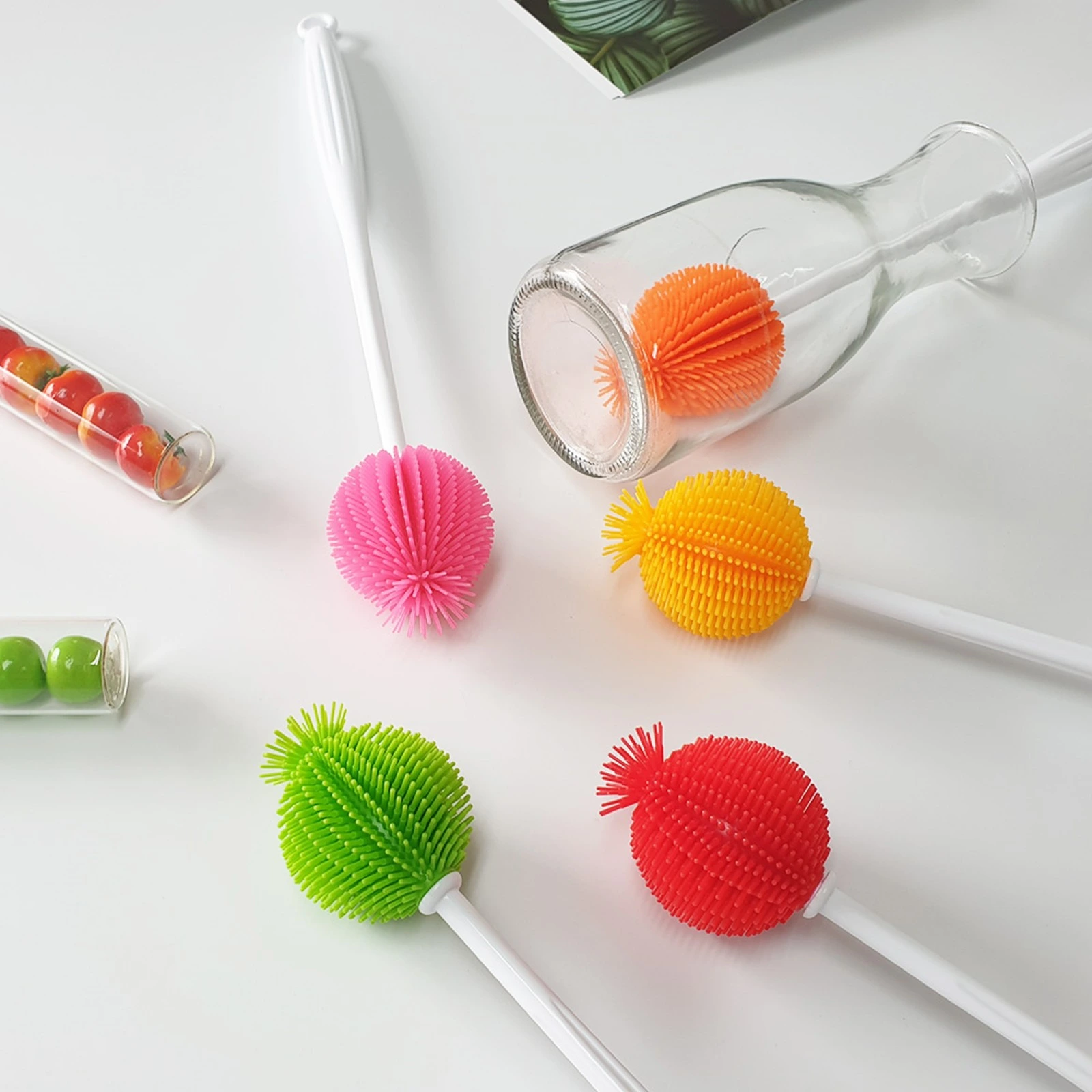 Silicone Flower Bottle Brush
